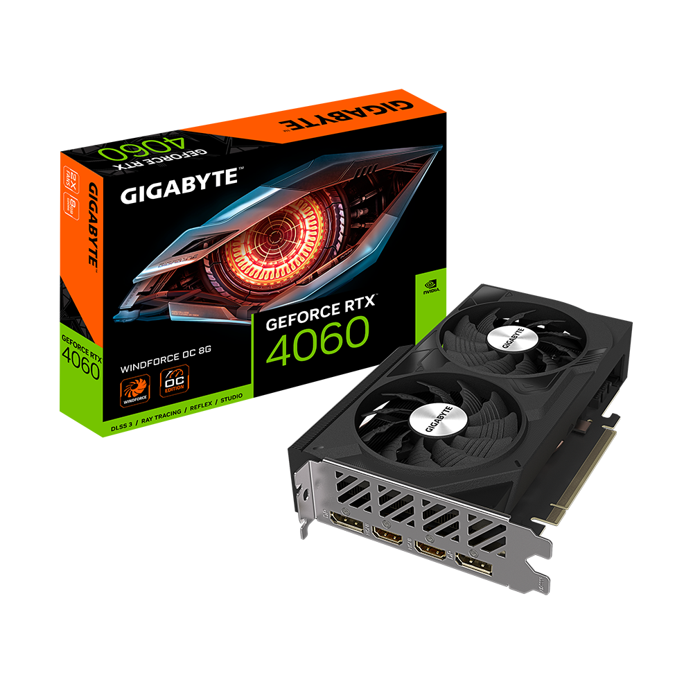 Gigabyte RTX 4060 Windforce OC 8GB Graphics Card