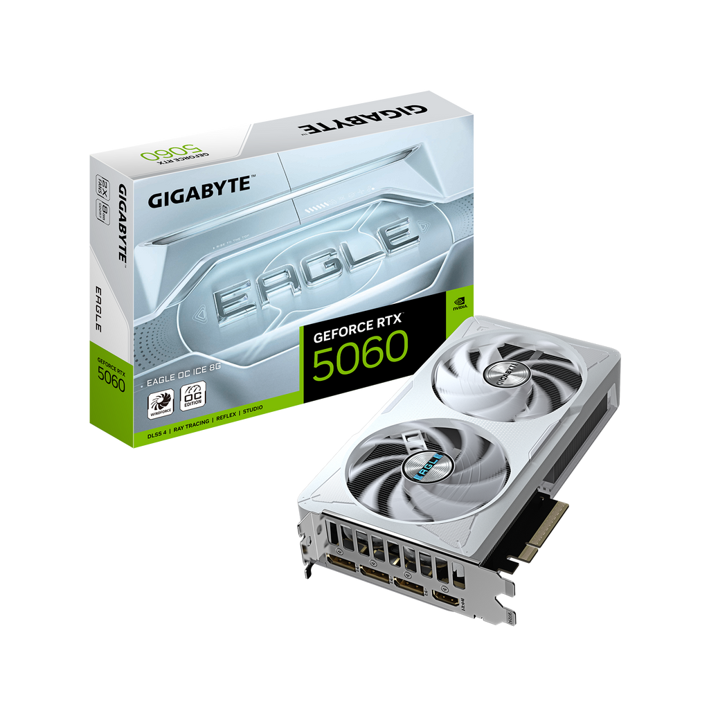 Gigabyte RTX 5060 Eagle OC ICE 8GB GDDR7 Graphics Card
