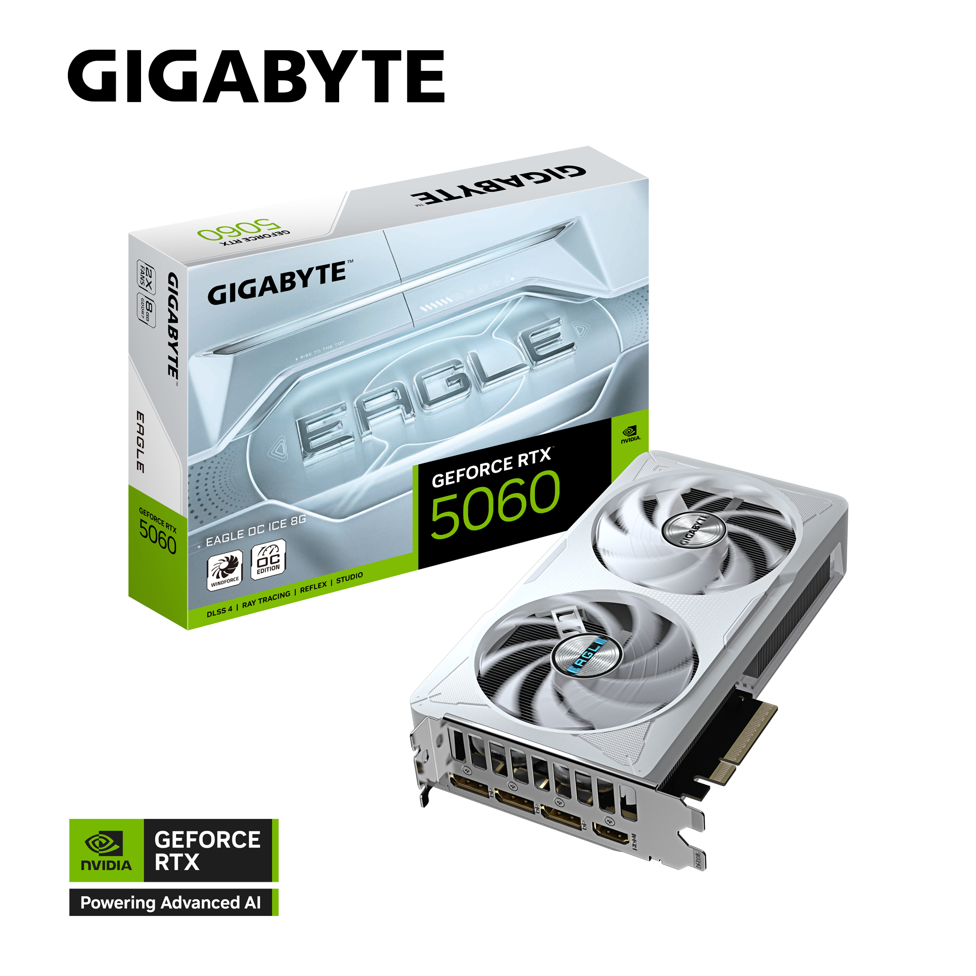 Gigabyte RTX 5060 Eagle OC ICE 8GB GDDR7 Graphics Card