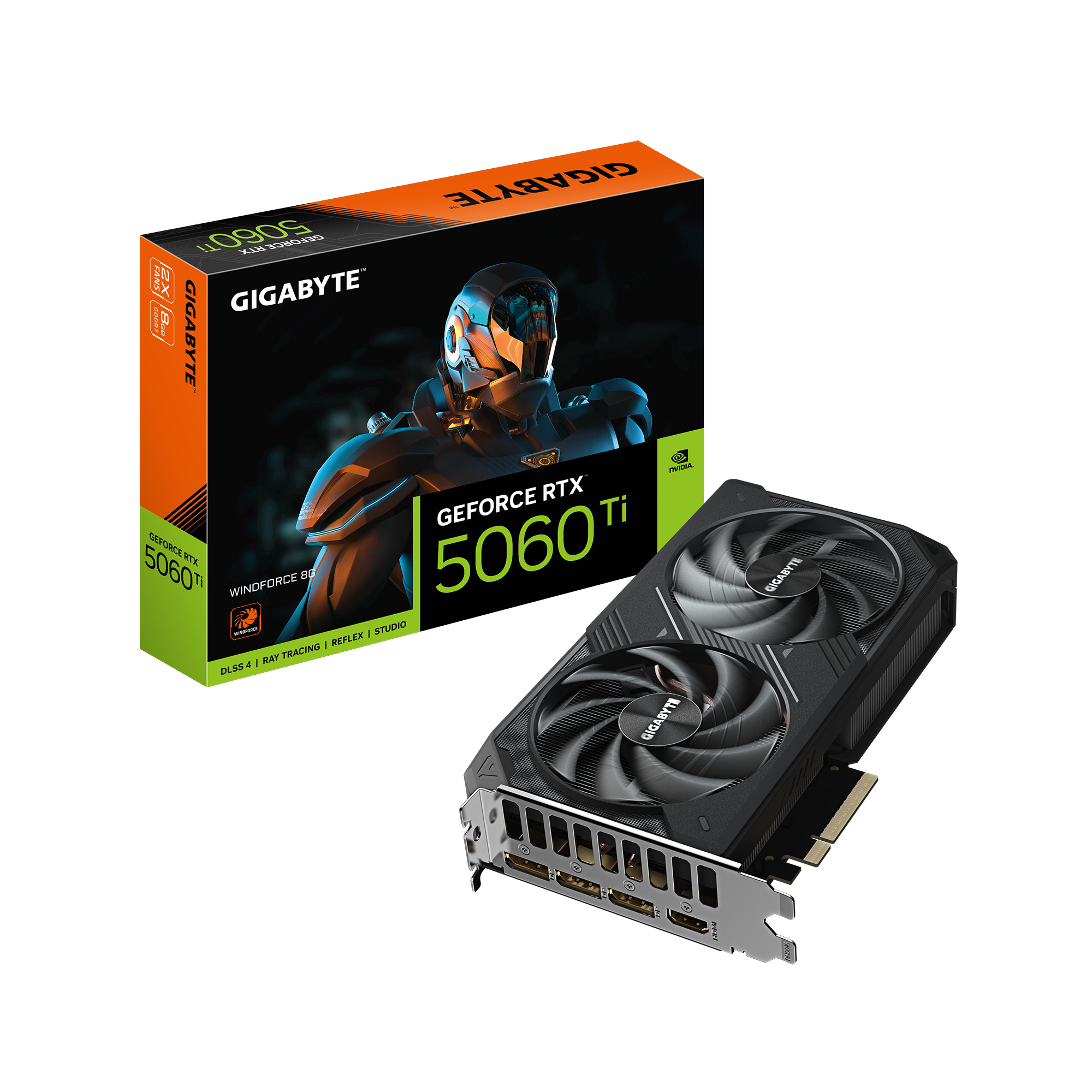 Gigabyte RTX 5060 Ti Windforce 8GB GDDR7 Graphics Card
