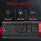 Ant Esports MK3500 Mechanical Gaming Keyboard with Red Switches