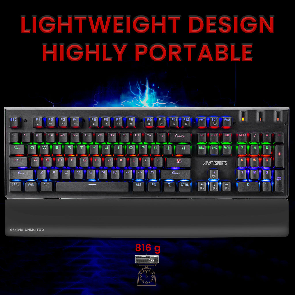 Ant Esports MK3500 Mechanical Gaming Keyboard with Red Switches