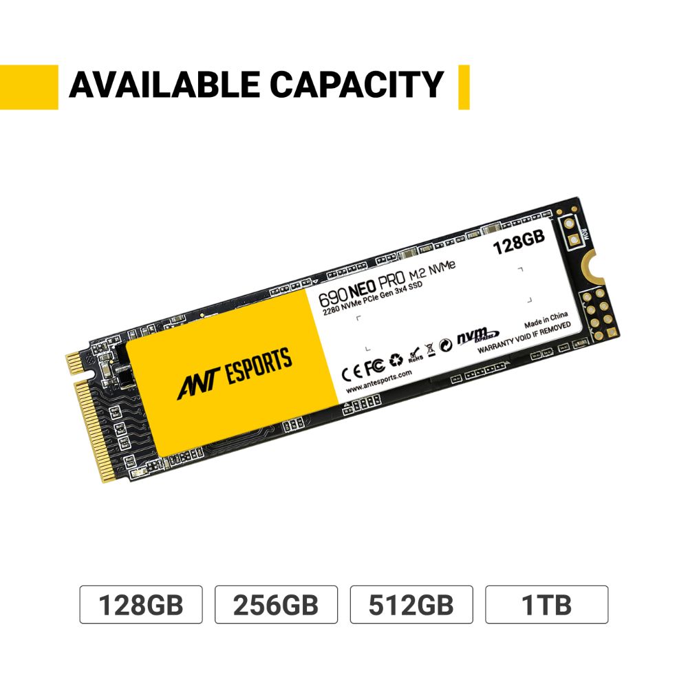 Ant Esports 690 Neo Pro 128GB M.2 NVMe Gen3 SSD