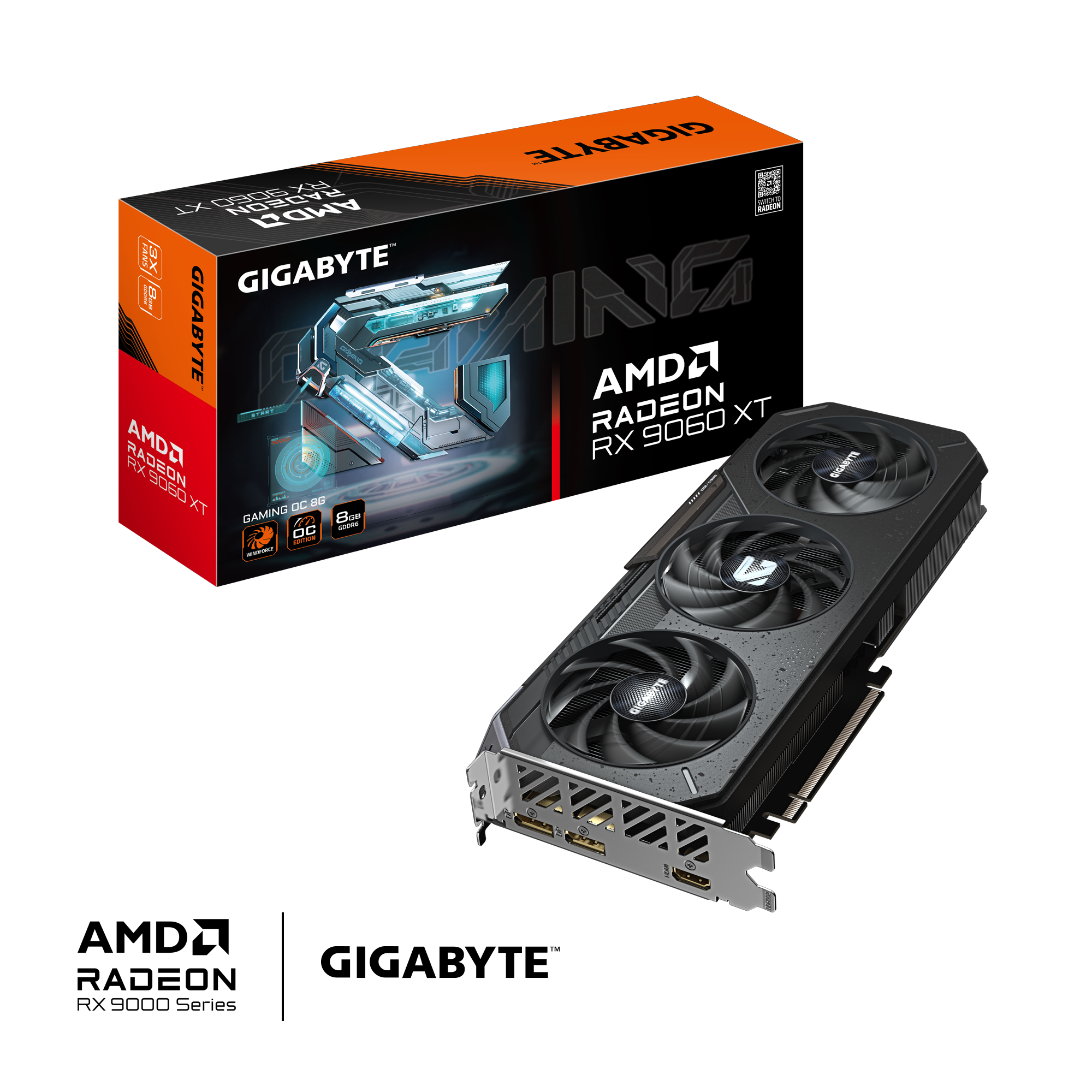 Gigabyte RX 9060 XT Gaming OC 8GB GDDR6 Graphics Card