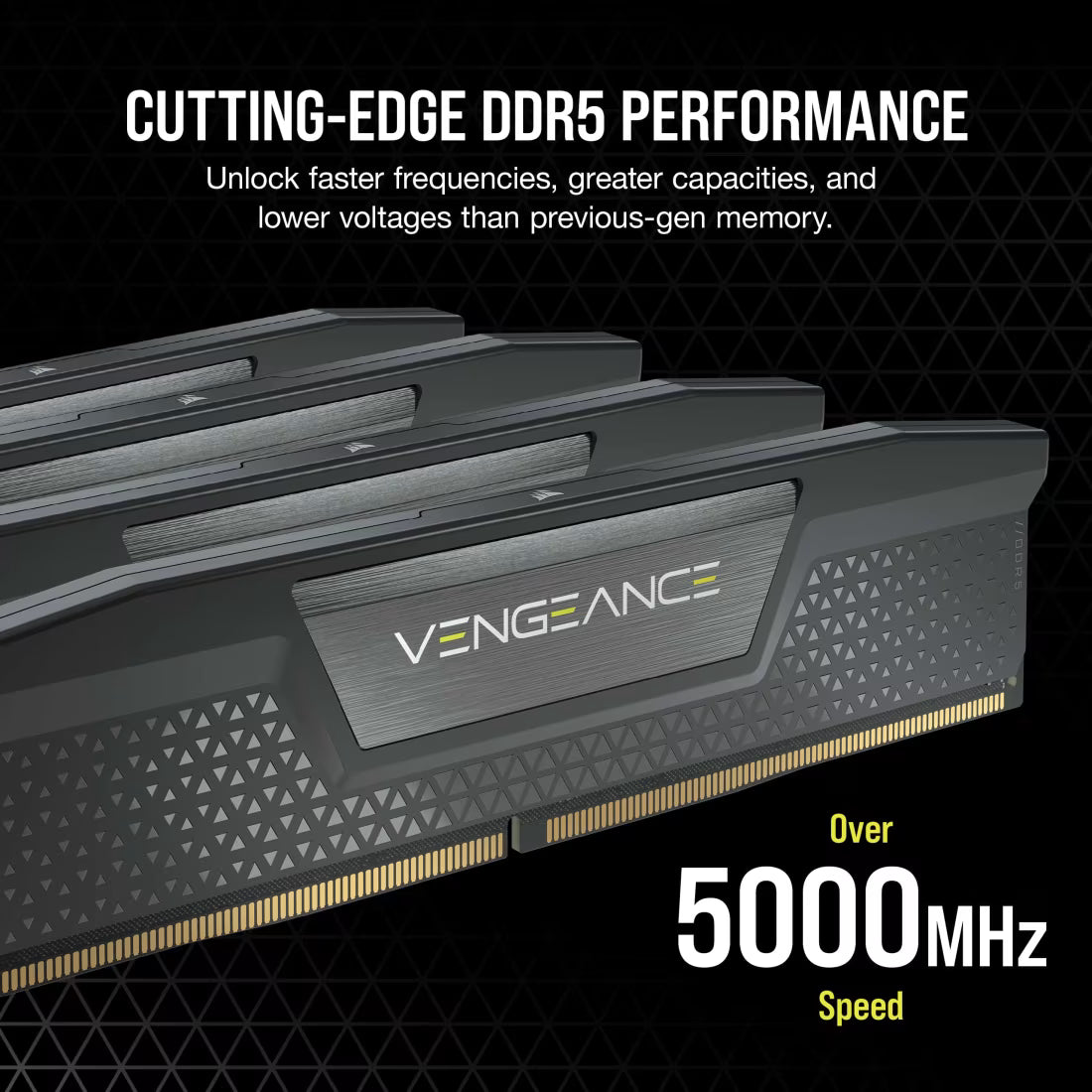 Corsair Vengeance DDR5 Series 32GB (16GBx2) 7200MHz Desktop RAM (Black)