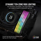 Corsair Vengeance RGB Grey 96GB (48GBx2) 6000MHz CL30 DDR5 RAM