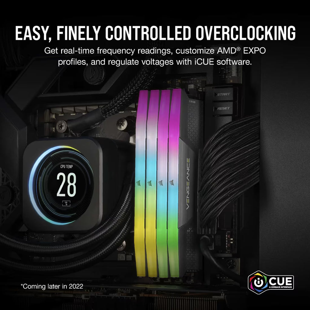 Corsair Vengeance RGB Grey 16GB 6000MHz CL36 DDR5 RAM