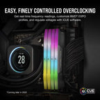 Corsair Vengeance RGB Grey 96GB (48GBx2) 6000MHz CL30 DDR5 RAM