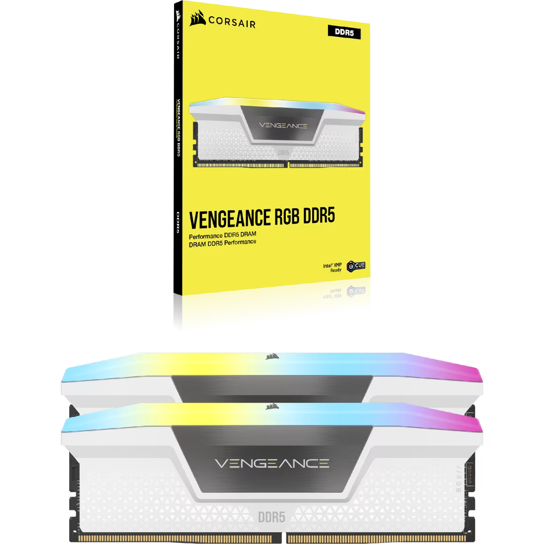Corsair Vengeance RGB 32GB (16GBx2) 6000MHz CL30 DDR5 White RAM
