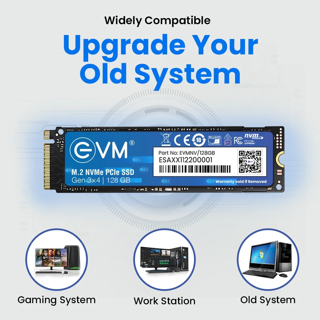 EVM 128GB NVMe Gen3 SSD