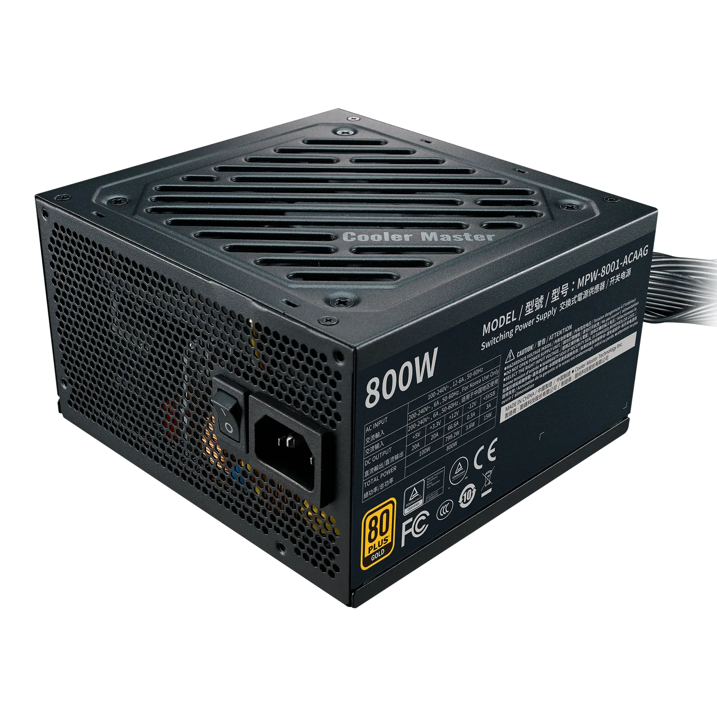 Cooler Master G800 Gold SMPS, 800 Watt